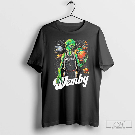 Classic Alien Wemby San Antonio Spurs Victor Wembanyama Graphic T-Shirts, Hoodie, Sweatshirt | AU18TeeNovaLab.com