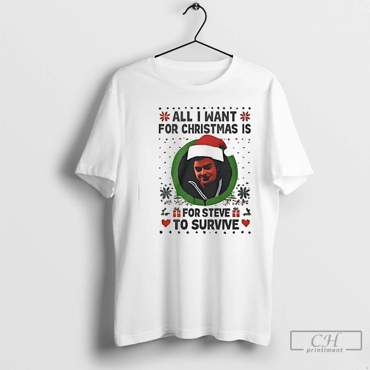 Classic All I Want For Christmas Is Steve Harrington To Survive T-Shirts, Hoodie, Sweatshirt | AU18TeeNovaLab.com
