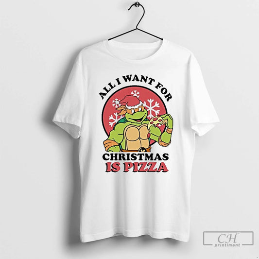 Classic All I Want For Christmas Is Pizza T-Shirts, Hoodie, Sweatshirt | AU18TeeNovaLab.com