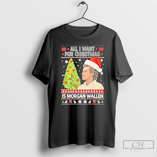 Classic All I Want For Christmas Is Morgan Wallen The Problem Tour 2026 T Shirts Hoodie, Sweatshirt | AU18TeeNovaLab.com