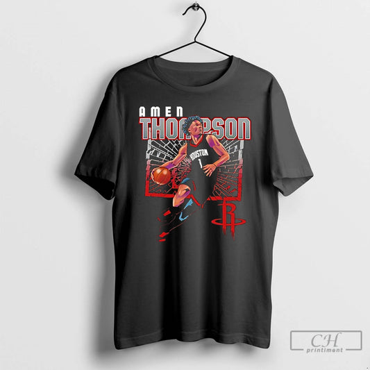 Classic Amen Thompson Houston Rockets Basketball Player Shattered T-Shirts, Hoodie, Sweatshirt | AU18TeeNovaLab.com