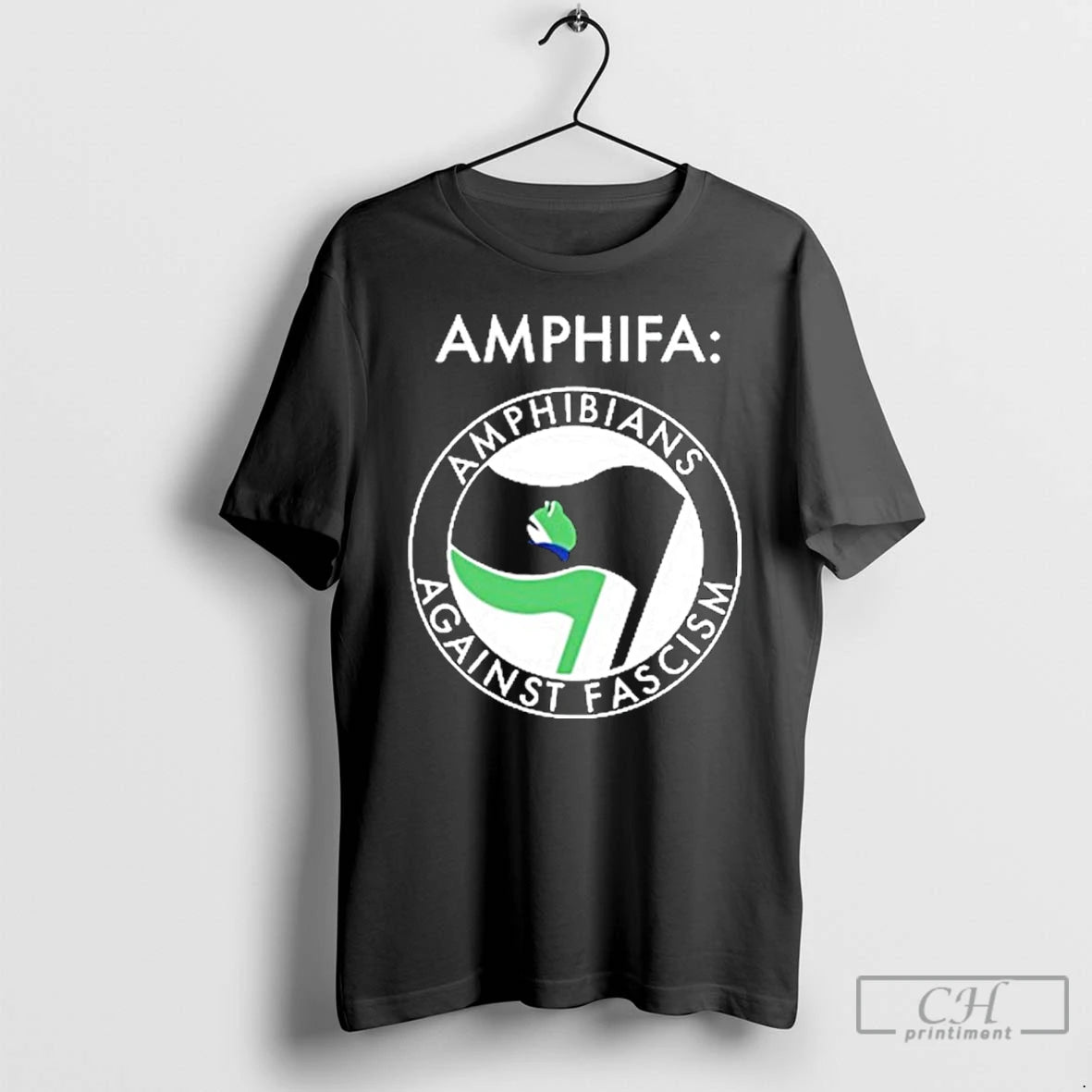 Classic Amphifa Amphibians Against Fascism Portland Frog T Shirts