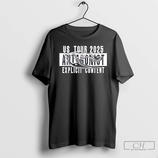 Classic Antagonist Us Tour 2025 Explicit Content T-Shirts, Hoodie, Sweatshirt | AU18TeeNovaLab.com