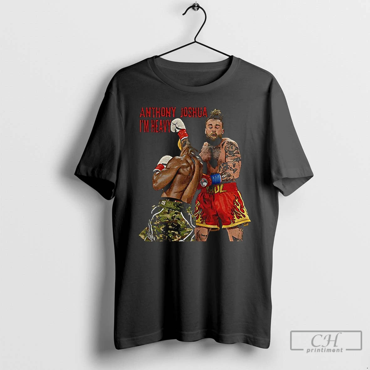 Classic Anthony Joshua Knocked Jake Paul Out Im Heavy T-Shirts, Hoodie, Sweatshirt | AU18TeeNovaLab.com