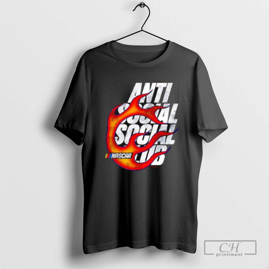 Classic Anti Social Social Club Nascar Daytona Logo T Shirts