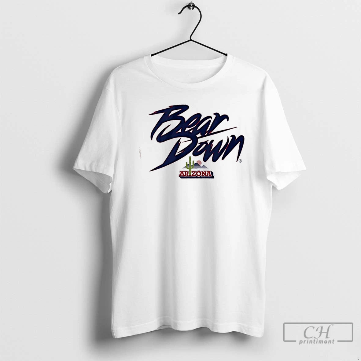 Classic Arizona Wildcats Bear Down Vintage Cactus Logo T Shirts