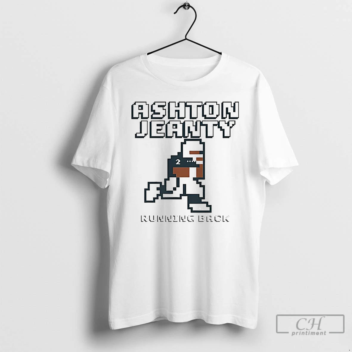 Classic Ashton Jeanty Running Back Pixel T Shirts