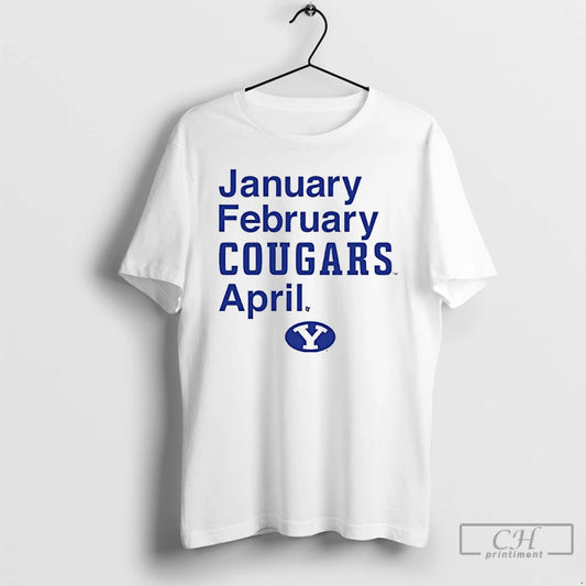 Classic Byu Basketball January February Cougars April T-Shirts, Hoodie, Sweatshirt | AU18TeeNovaLab.com