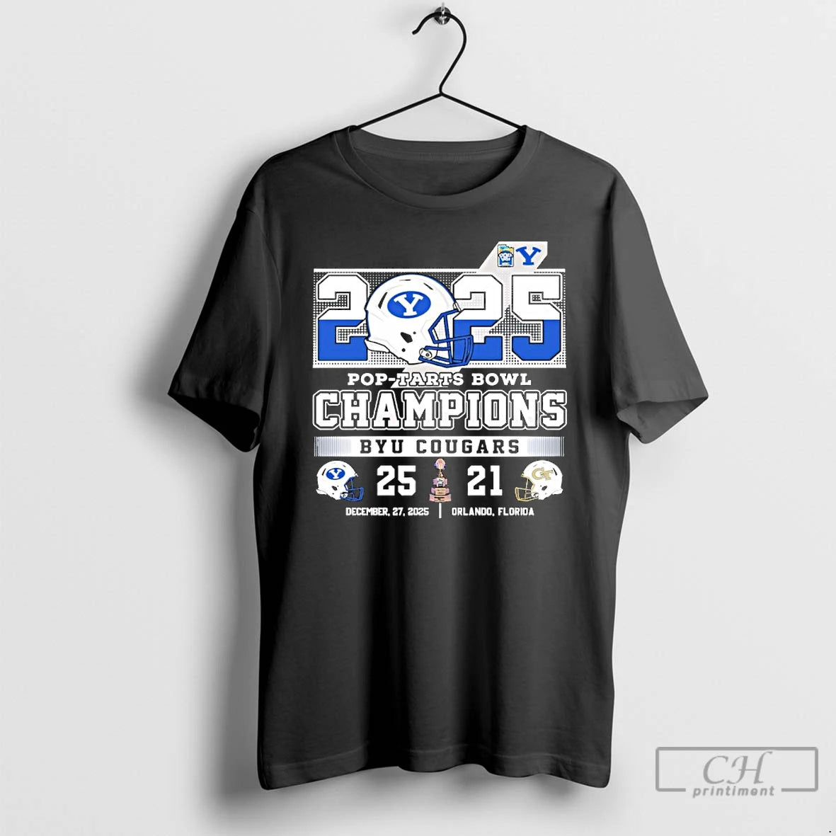 Classic Byu Cougars 2025 Pop Tarts Bowl Champions 25 21 T-Shirts, Hoodie, Sweatshirt | AU18TeeNovaLab.com