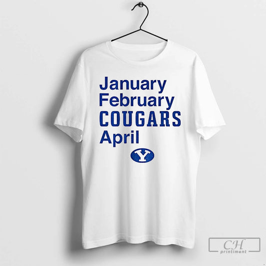 Classic Byu Cougars January February Cougars April 2025 T-Shirts, Hoodie, Sweatshirt | AU18TeeNovaLab.com