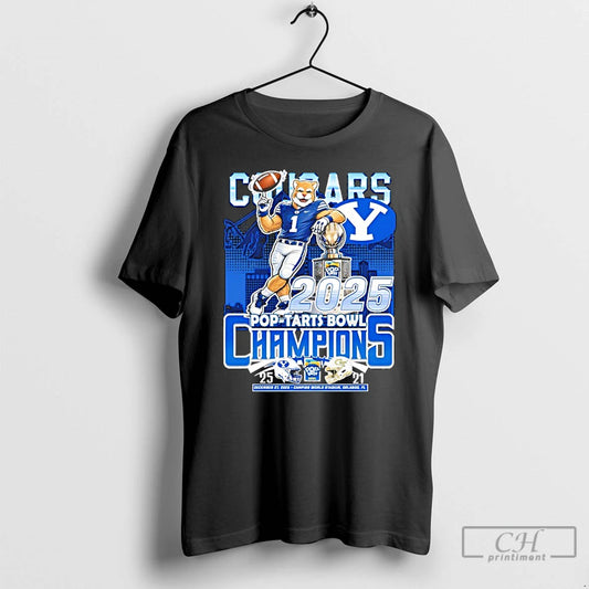 Classic Byu Cougars Beat Georgia Tech Yellow Jackets Football Champions At Pop Tarts Bowl 2025 T-Shirts, Hoodie, Sweatshirt