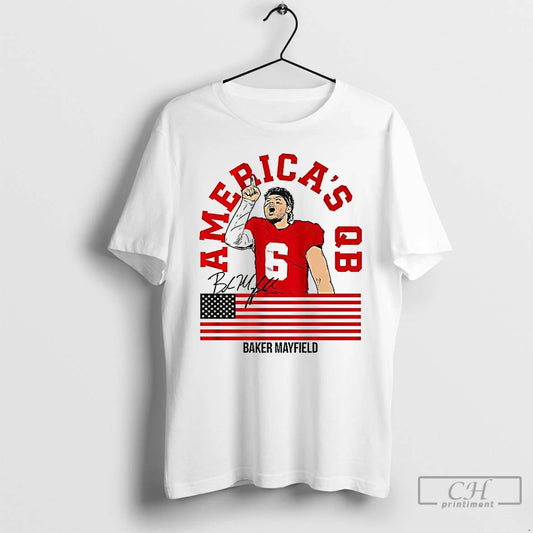 Classic Baker Mayfield Tampa Bay Buccaneers Football Americas Qb Signature Flag T Shirts