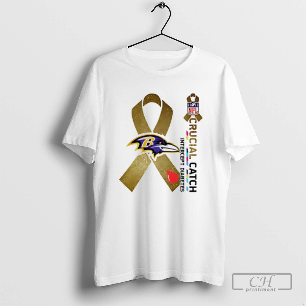 Classic Baltimore Ravens Breast Cancer Crucial Catch 2025 T Shirts