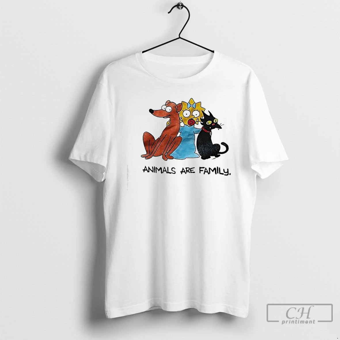 Classic Bart Simpsons Family Pets Animals Are Family T-Shirts, Hoodie, Sweatshirt | AU18TeeNovaLab.com