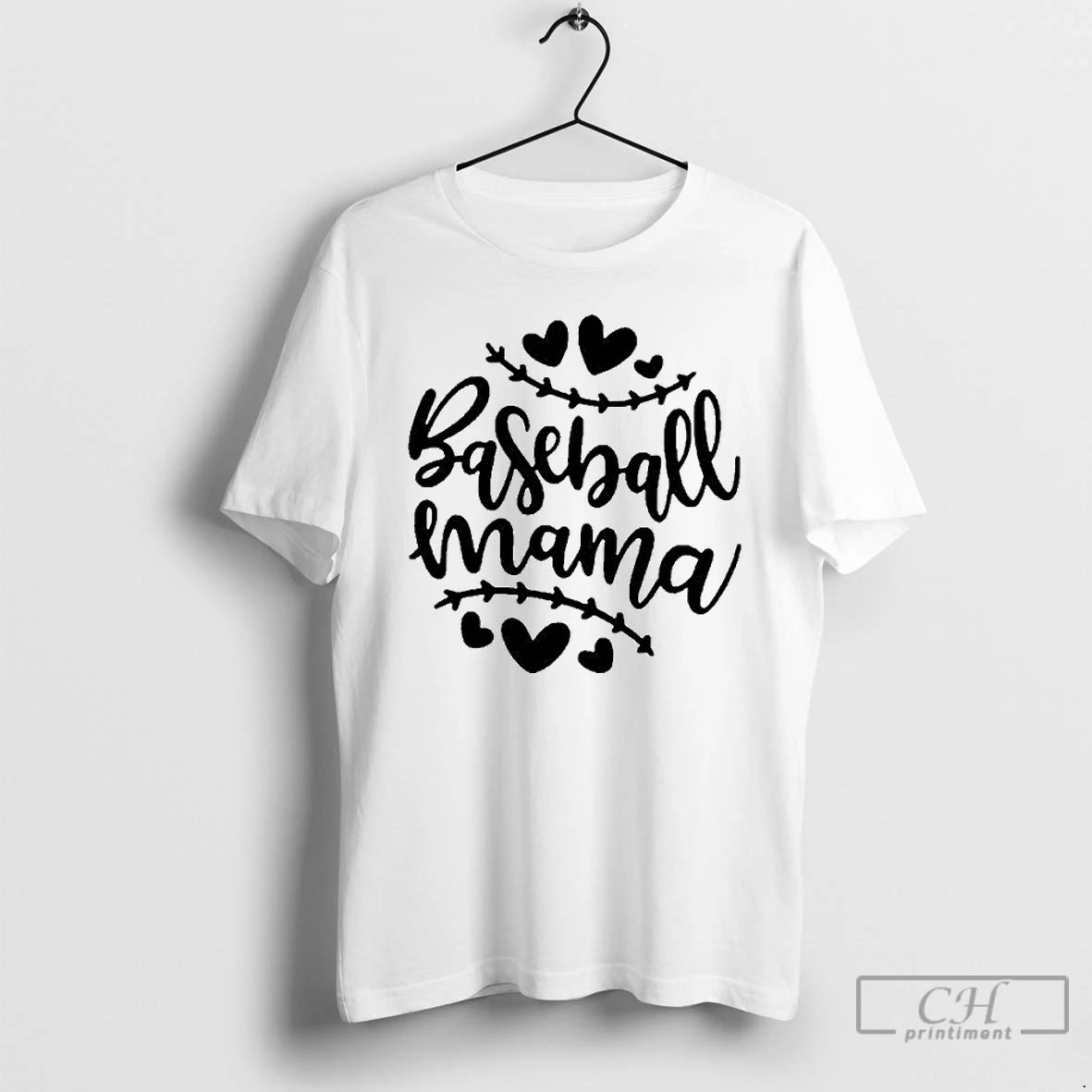Classic Baseball Mama T Shirts