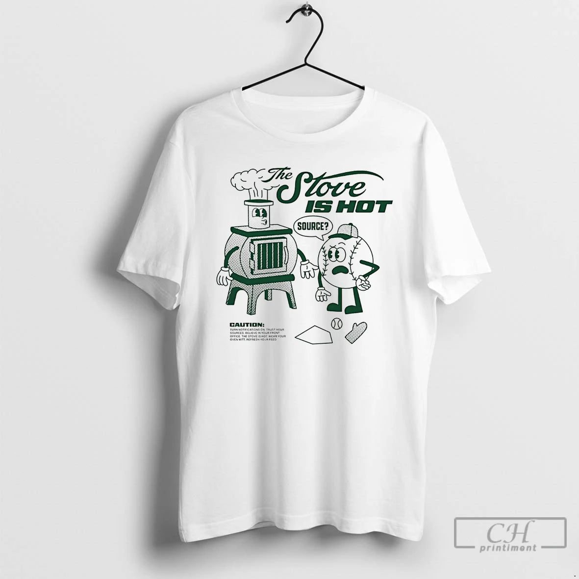 Classic Baseball The Stove Is Hot Wear Your Oven Mitt T-Shirts, Hoodie, Sweatshirt | AU18TeeNovaLab.com