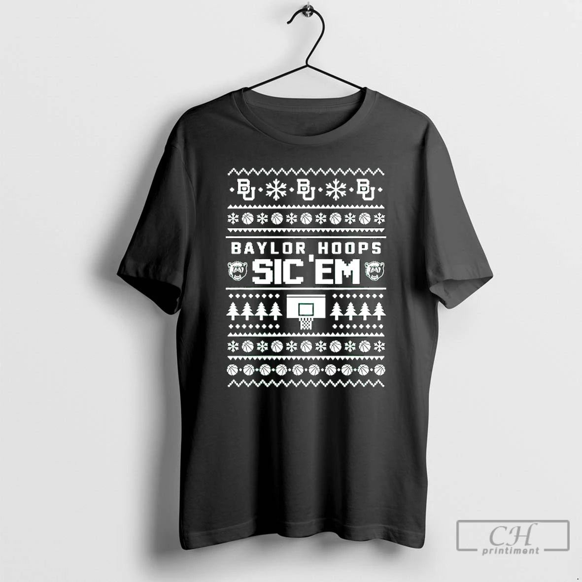Classic Baylor Bears Hoops Sic Em Ugly Christmas Graphic T-Shirts, Hoodie, Sweatshirt | AU18TeeNovaLab.com