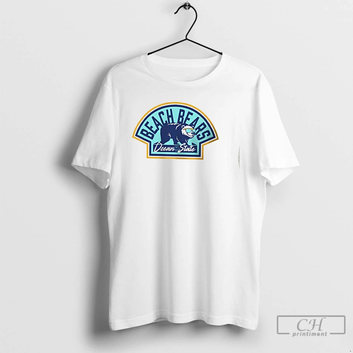 Classic Beach Bars Ocean State Logo T Shirts