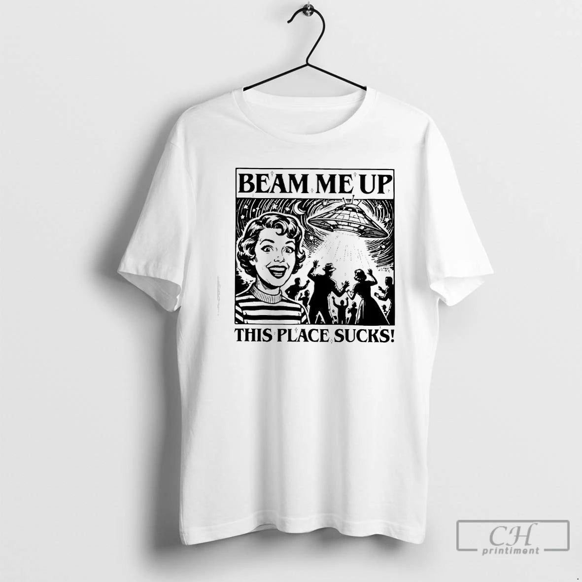 Classic Beam Me Up This Place Sucks Graphic T-Shirts, Hoodie, Sweatshirt | AU18TeeNovaLab.com
