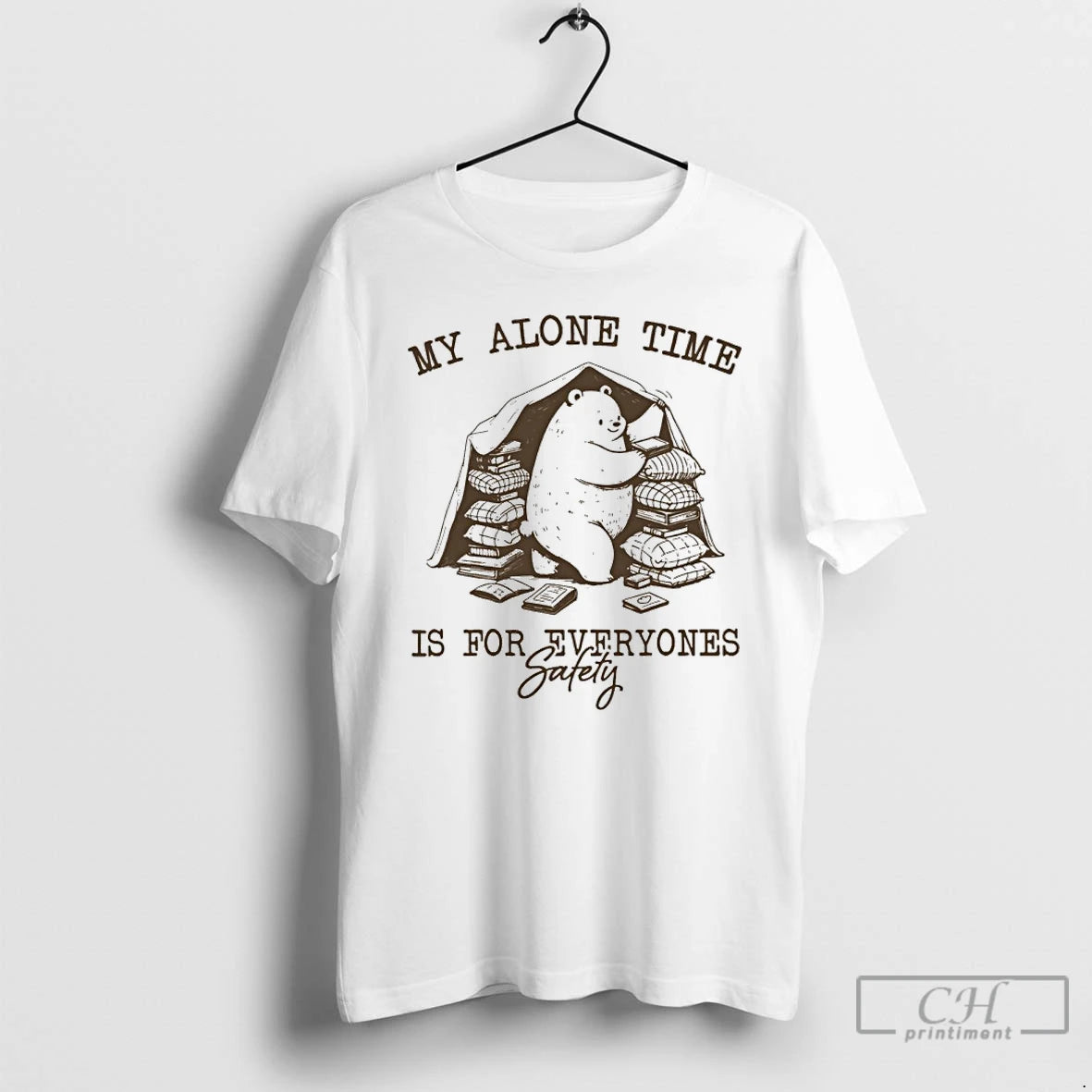 Classic Bear My Alone Time Is For Everyones Safety T-Shirts, Hoodie, Sweatshirt | AU18TeeNovaLab.com