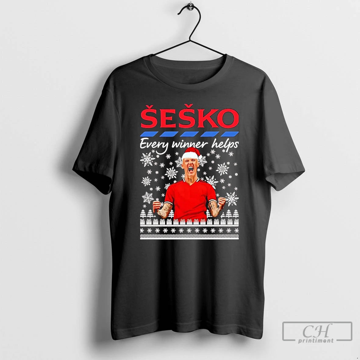 Classic Benjamin Sesko Every Winner Helps Christmas T Shirts