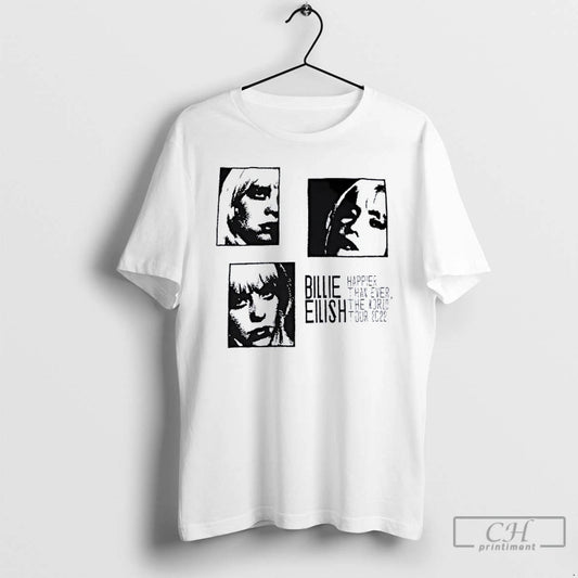 Classic Billie Eilish Happier Than Ever The World Tour 2022 T-Shirts, Hoodie, Sweatshirt | AU18TeeNovaLab.com