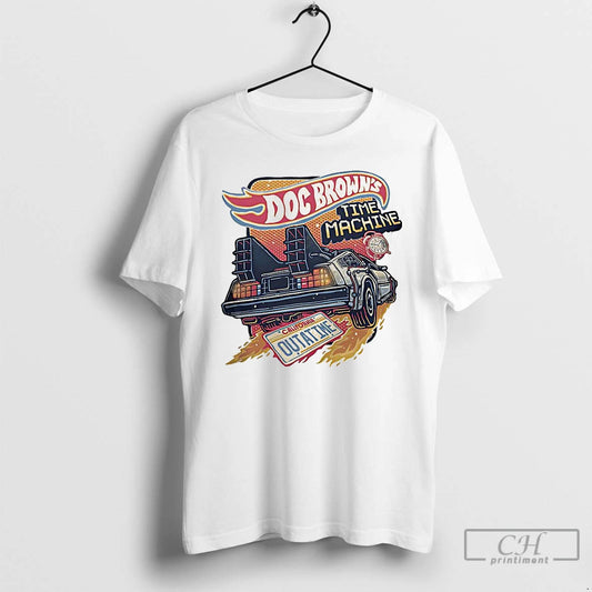 Classic Blazing Time Machine Back To The Future Doc Browns Retro T-Shirts, Hoodie, Sweatshirt | AU18TeeNovaLab.com