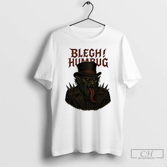 Classic Blegh Humbug Monster With A Long Tongue Heavy Metal Christmas T-Shirts, Hoodie, Sweatshirt | AU18TeeNovaLab.com