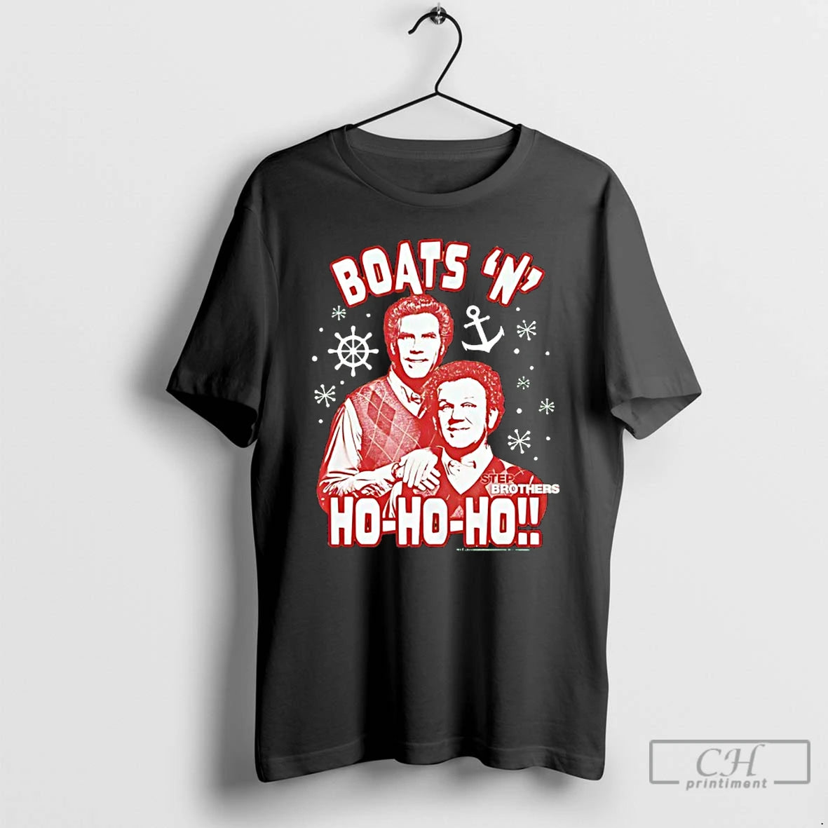 Classic Boats N Ho Ho Ho Step Brothers Christmas T-Shirts, Hoodie, Sweatshirt | AU18TeeNovaLab.com