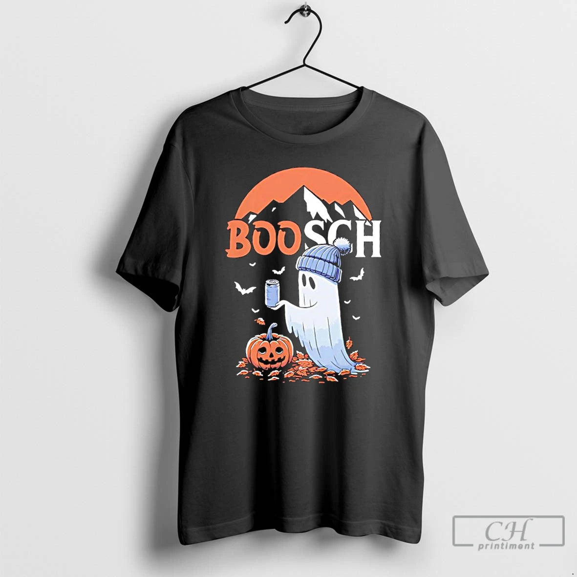 Classic Boosch Beer Ghost Pumpkin Halloween T Shirts