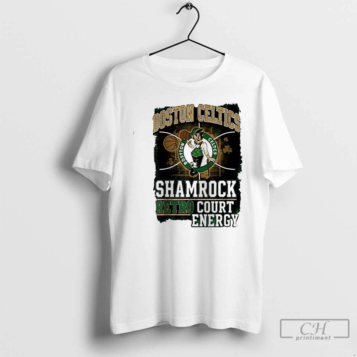 Classic Boston Celtics Shamrock Retro Court Energy Graphic T-Shirts, Hoodie, Sweatshirt | AU18TeeNovaLab.com