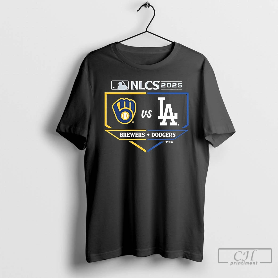 Classic Brewers Vs Dodgers 2025 Nlcs Matchup Batters Box T Shirts