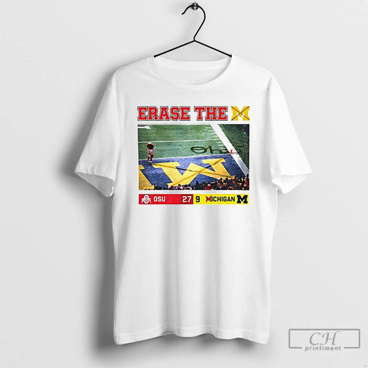 Classic Brutus Vs Michigan Game Day 27 9 Erase The M Sports T Shirts Sweater Hoodie, Sweatshirt | AU18TeeNovaLab.com