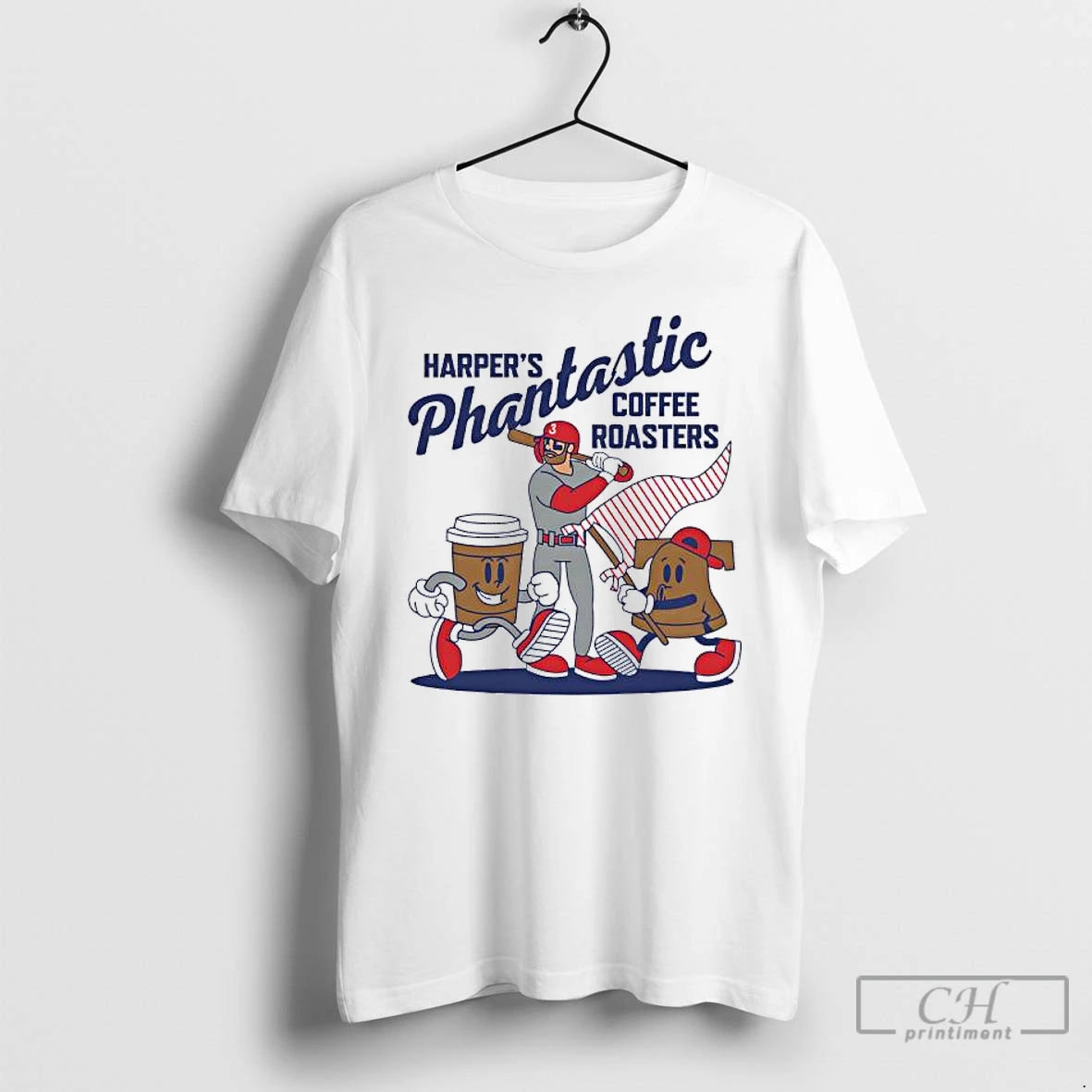 Classic Bryce Harper Philadelphia Phillies Baseball Phantastic Coffee Roasters Cartoon T-Shirts, Hoodie, Sweatshirt