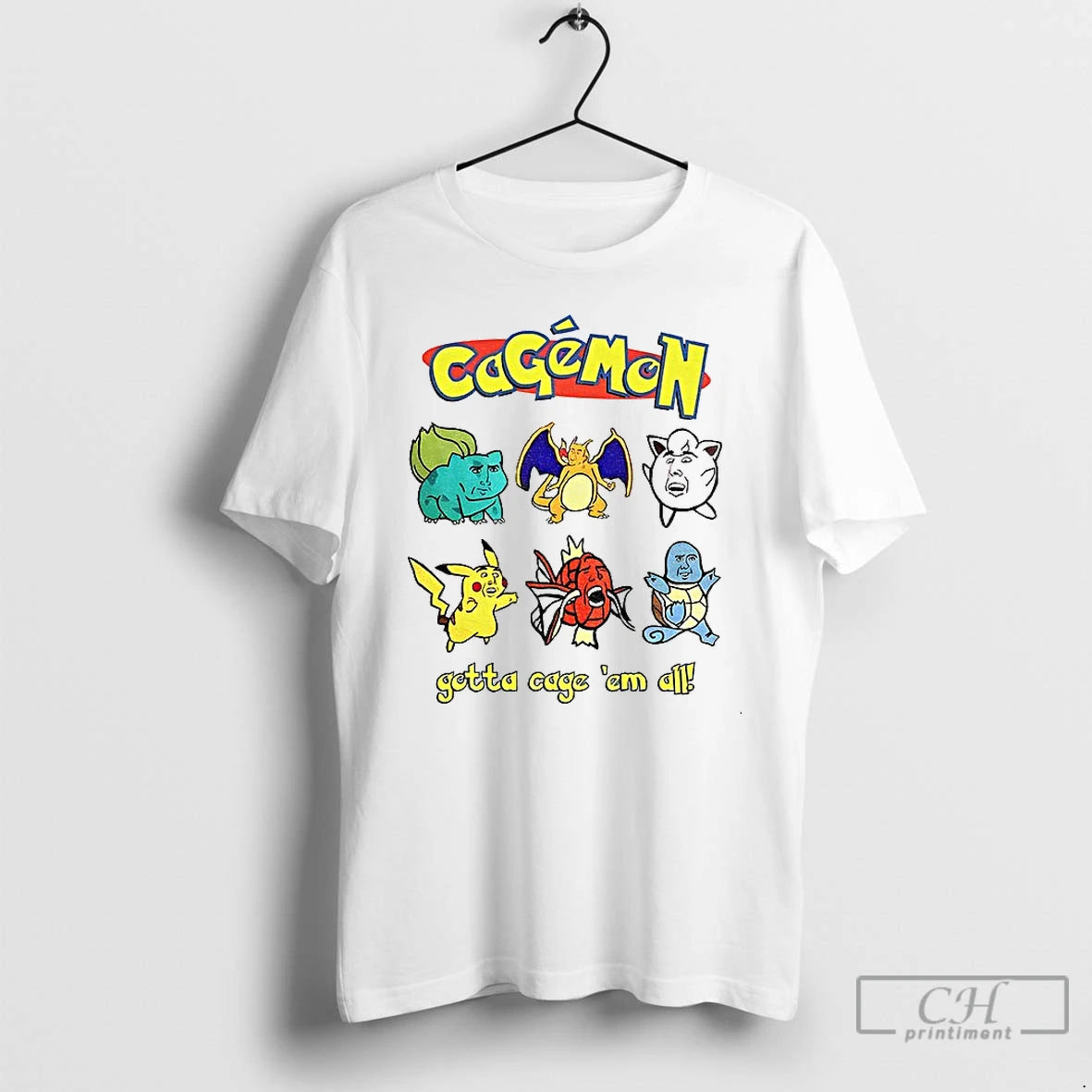 Classic Cagemon Gotta Cage Em All Nicholas Cage T-Shirts, Hoodie, Sweatshirt | AU18TeeNovaLab.com