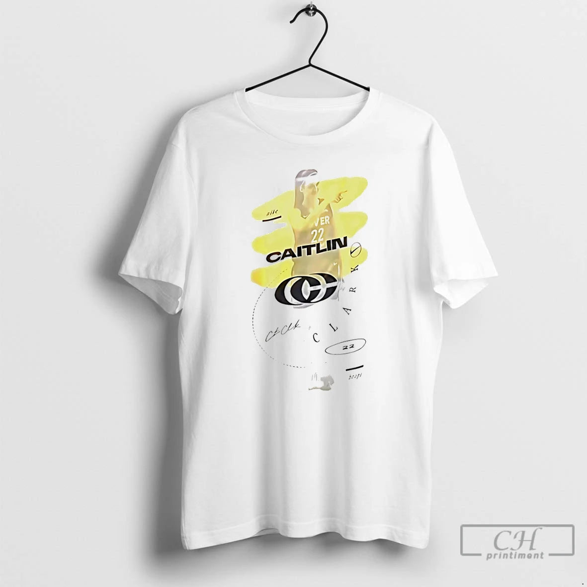 Classic Caitlin Clark Indiana Fever 22 Cg Signature Graphic T Shirts