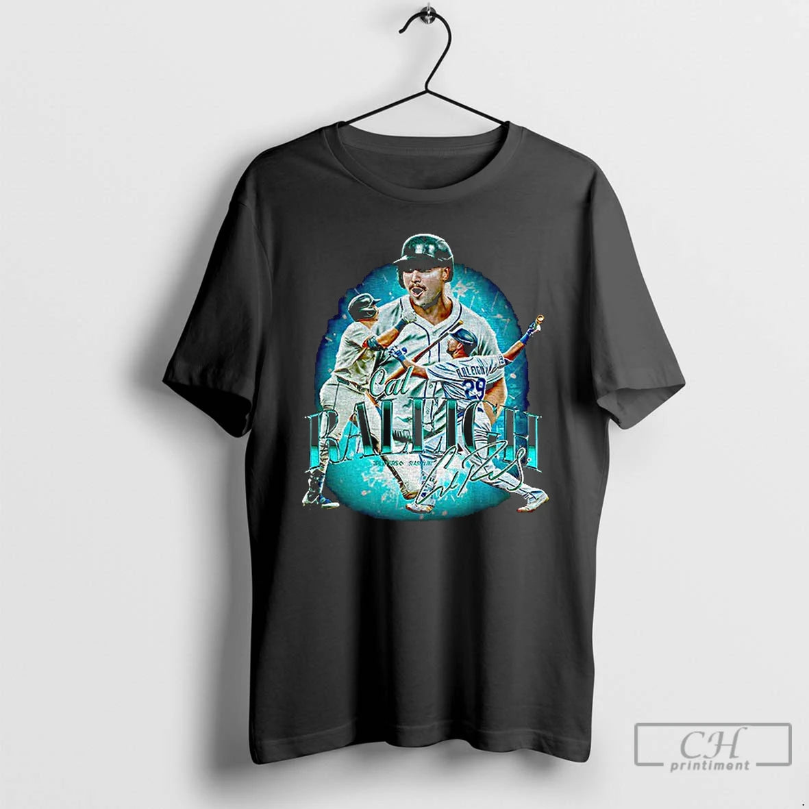 Classic Cal Raleigh Seattle Mariners Baseball Player Signature T Shirts