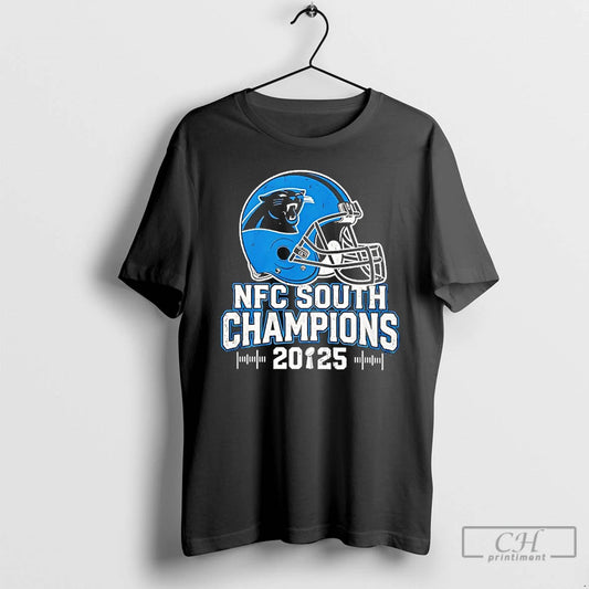 Classic Carolina Panthers Nfc South 2025 Champions Helmet T-Shirts, Hoodie, Sweatshirt | AU18TeeNovaLab.com