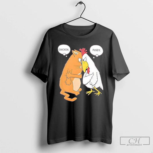Classic Cat And Chicken Insult Wordplay T-Shirts, Hoodie, Sweatshirt | AU18TeeNovaLab.com