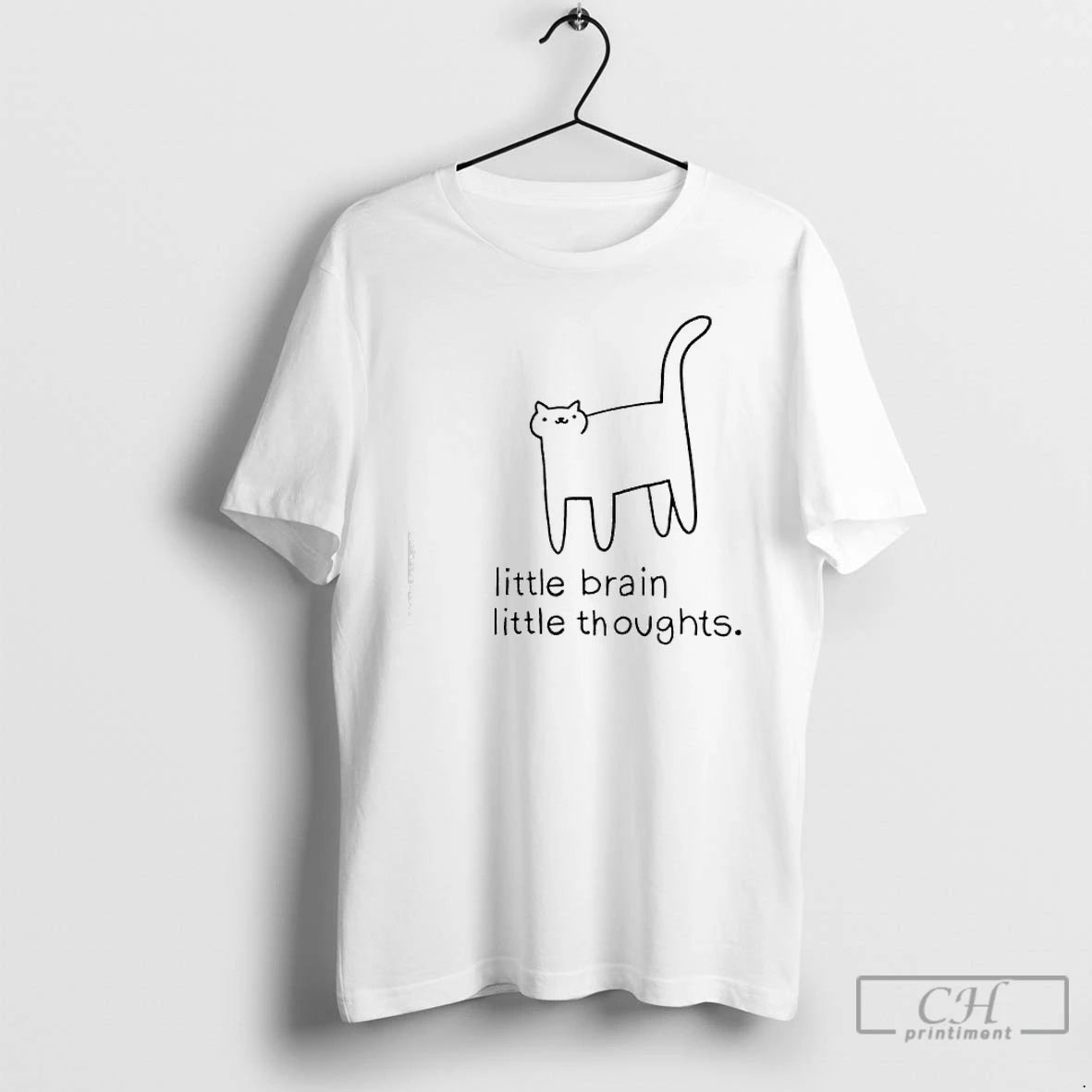 Classic Cats Little Brain Little Thoughts Graphic T-Shirts, Hoodie, Sweatshirt | AU18TeeNovaLab.com