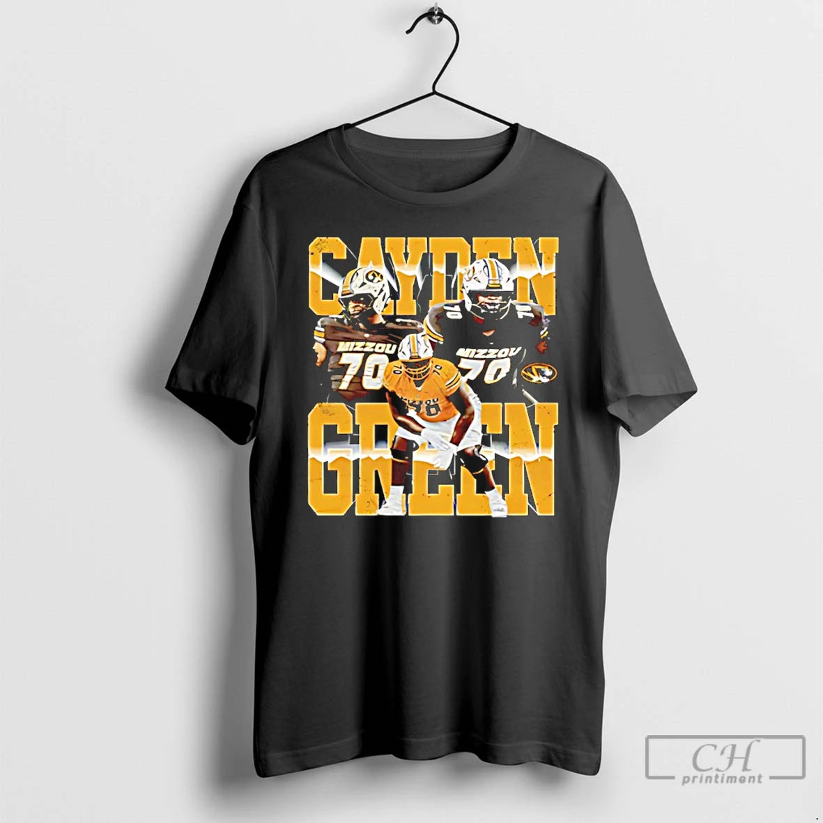 Classic Cayden Green Mizzou Tigers Player Collage T-Shirts, Hoodie, Sweatshirt | AU18TeeNovaLab.com