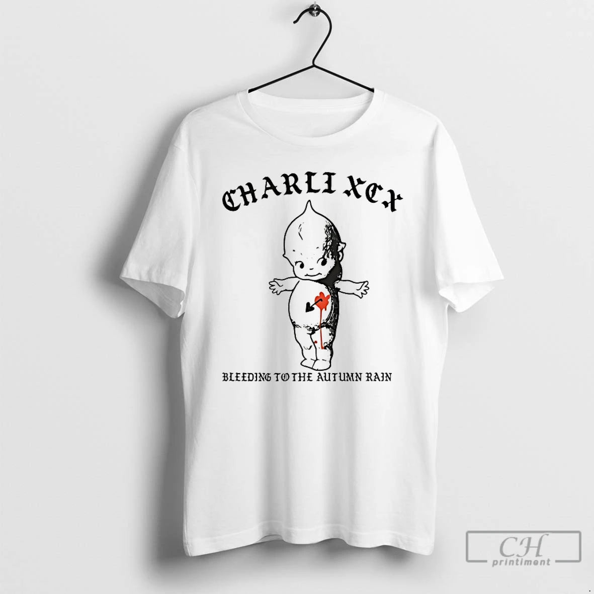 Classic Charli Xcx Bleeding To The Autumn Rain T-Shirts, Hoodie, Sweatshirt | AU18TeeNovaLab.com