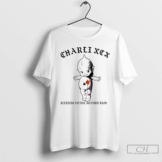 Classic Charli Xcx Brat Tattoo Kewpie Bleeding To The Autumn Rain T-Shirts, Hoodie, Sweatshirt | AU18TeeNovaLab.com