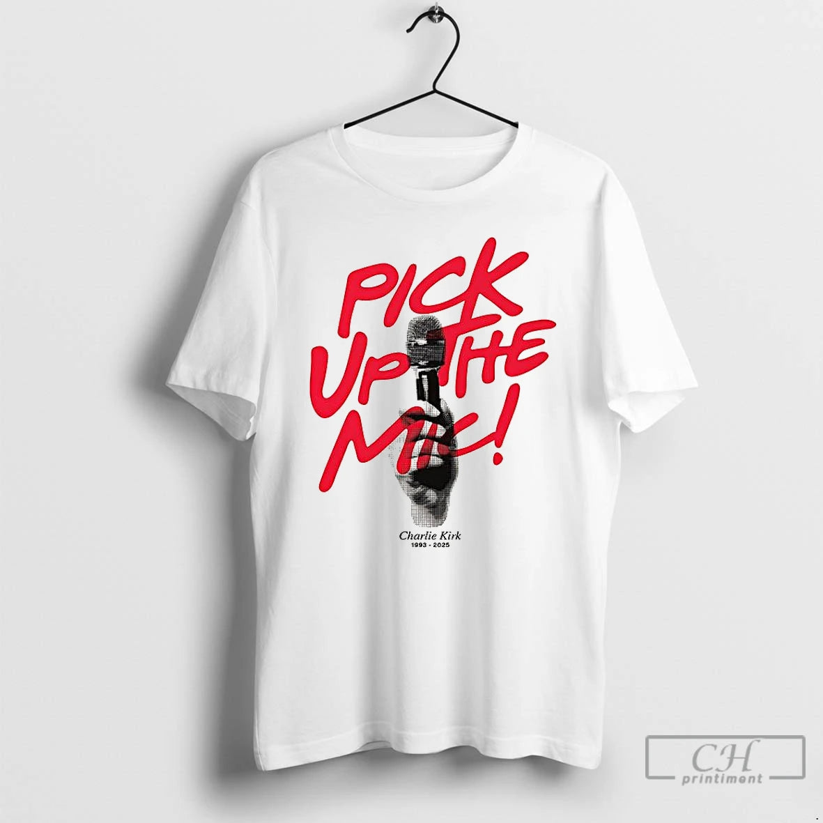 Classic Charlie Kirk Pick Up The Mic T-Shirts, Hoodie, Sweatshirt | AU18TeeNovaLab.com