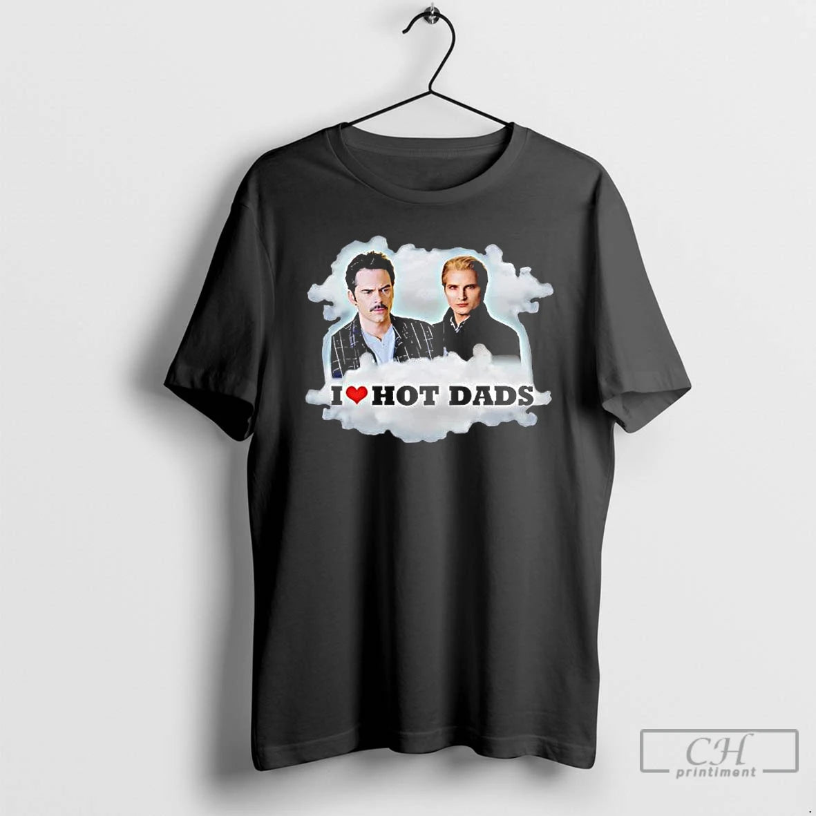 Classic Charlie Swan Carlisle Cullen I Love Hot Dads T-Shirts, Hoodie, Sweatshirt | AU18TeeNovaLab.com
