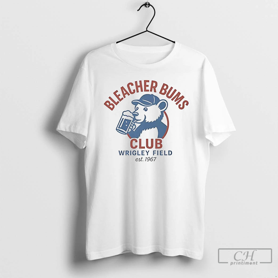 Classic Chicago Cubs Bleacher Bums Club Wrigley Field Est 1967 T Shirts