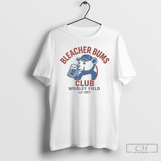 Classic Chicago Cubs Bleacher Bums Club Wrigley Field Est 1967 T Shirts
