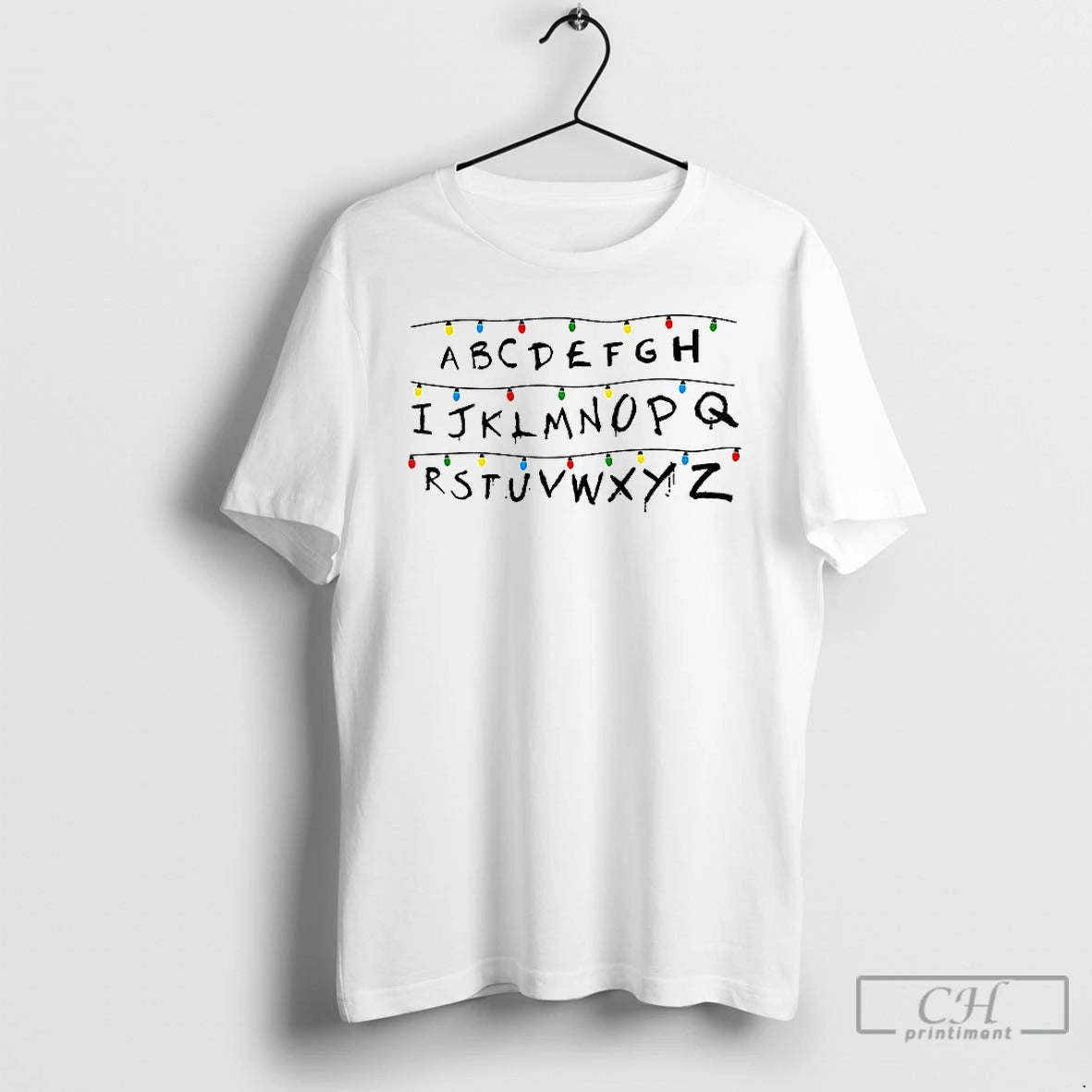 Classic Christmas Alphabet String Lights T-Shirts, Hoodie, Sweatshirt | AU18TeeNovaLab.com