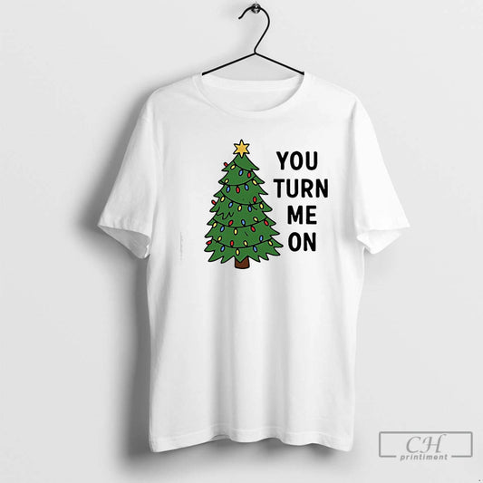 Classic Christmas Tree Lights You Turn Me On T-Shirts, Hoodie, Sweatshirt | AU18TeeNovaLab.com