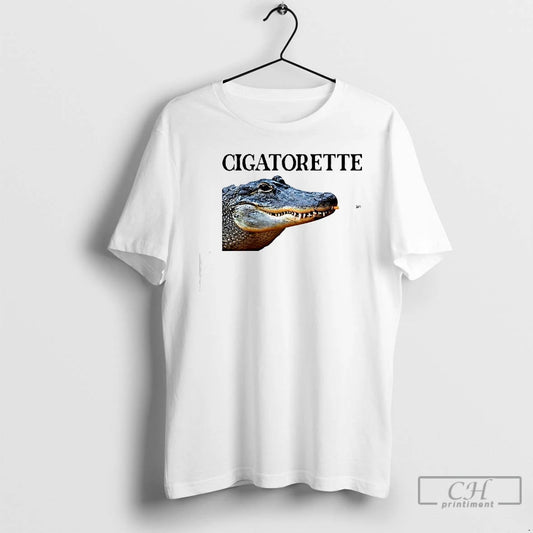 Classic Cigatorette Alligator With A Cigarette Graphic T-Shirts, Hoodie, Sweatshirt | AU18TeeNovaLab.com